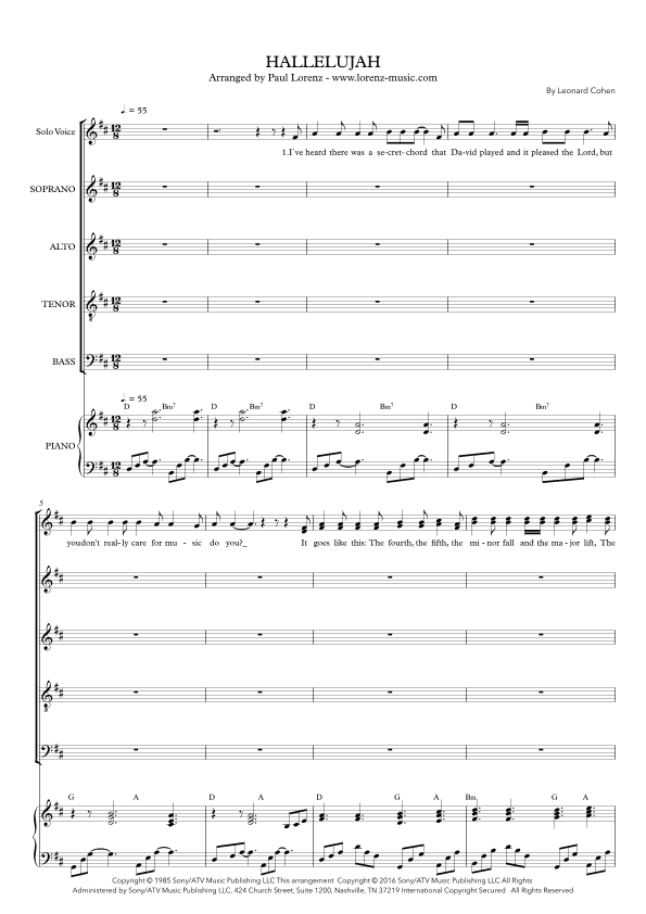Hallelujah (arr. Paul Lorenz)