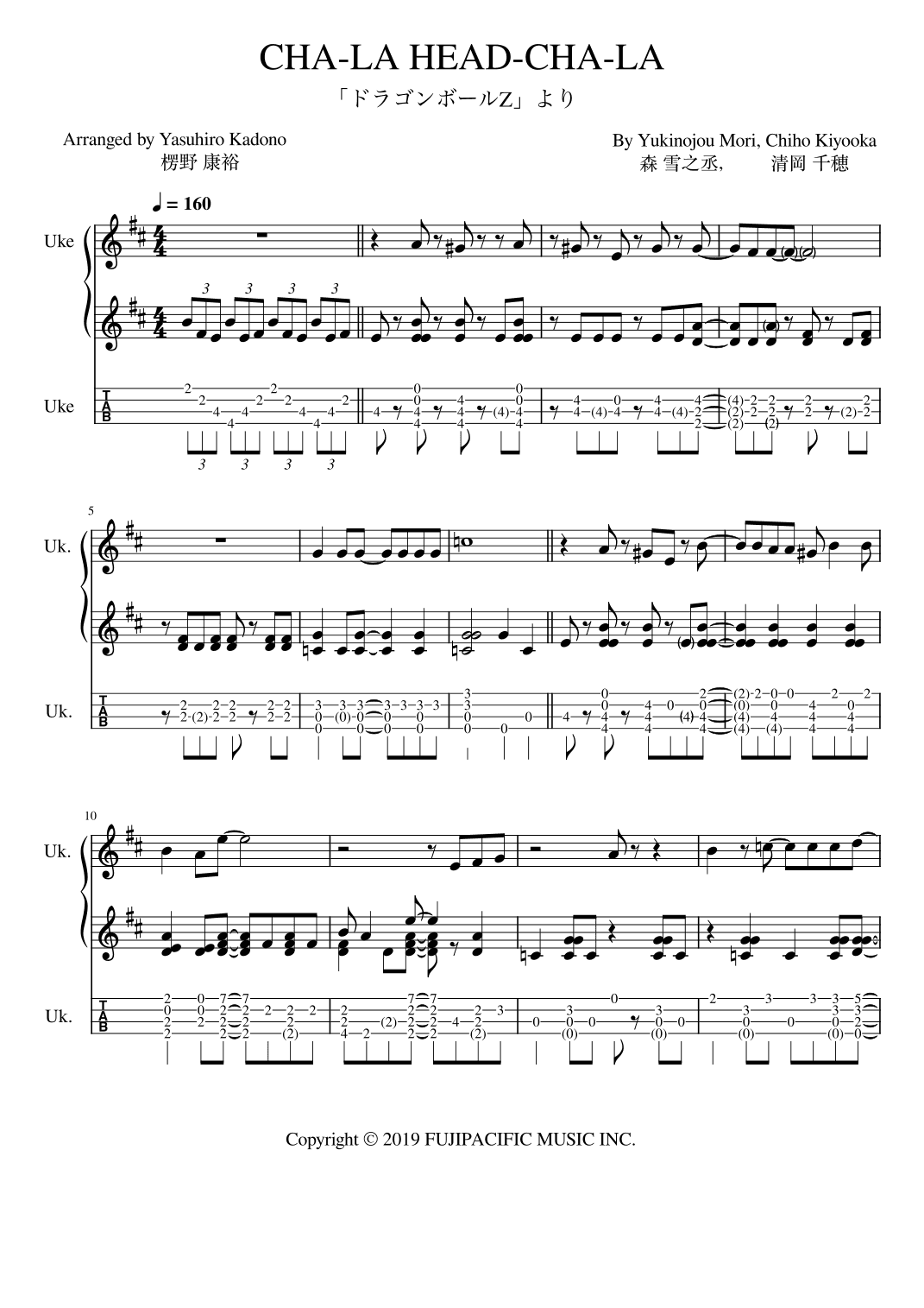 Cha La Head Cha La (arr. Yasuhiro Kadono)