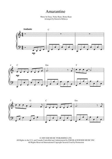Amarantine (arr. Kaiserin Rebecca)