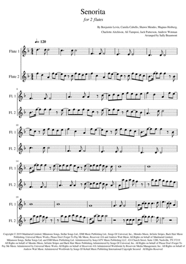 Senorita (arr. Sally Beaumont)