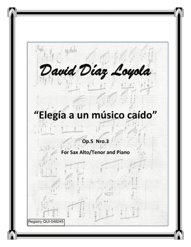 Elegía a un músico caído Op.5 Nro.3