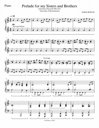 Prelude For My Sisters And My Brothers