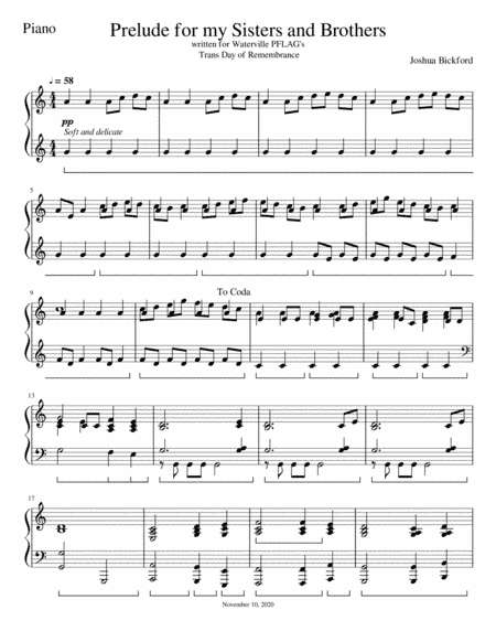 Prelude For My Sisters And My Brothers