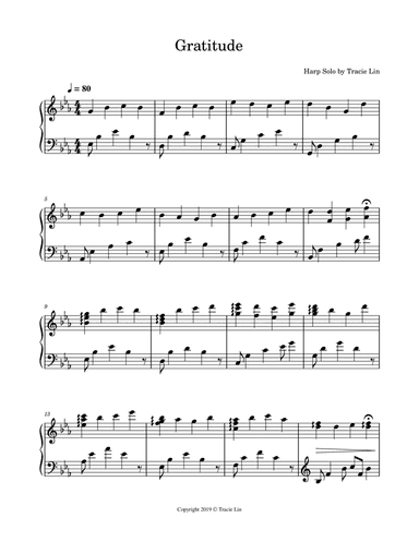Gratitude - Harp Solo and Double Strung Harp Solo