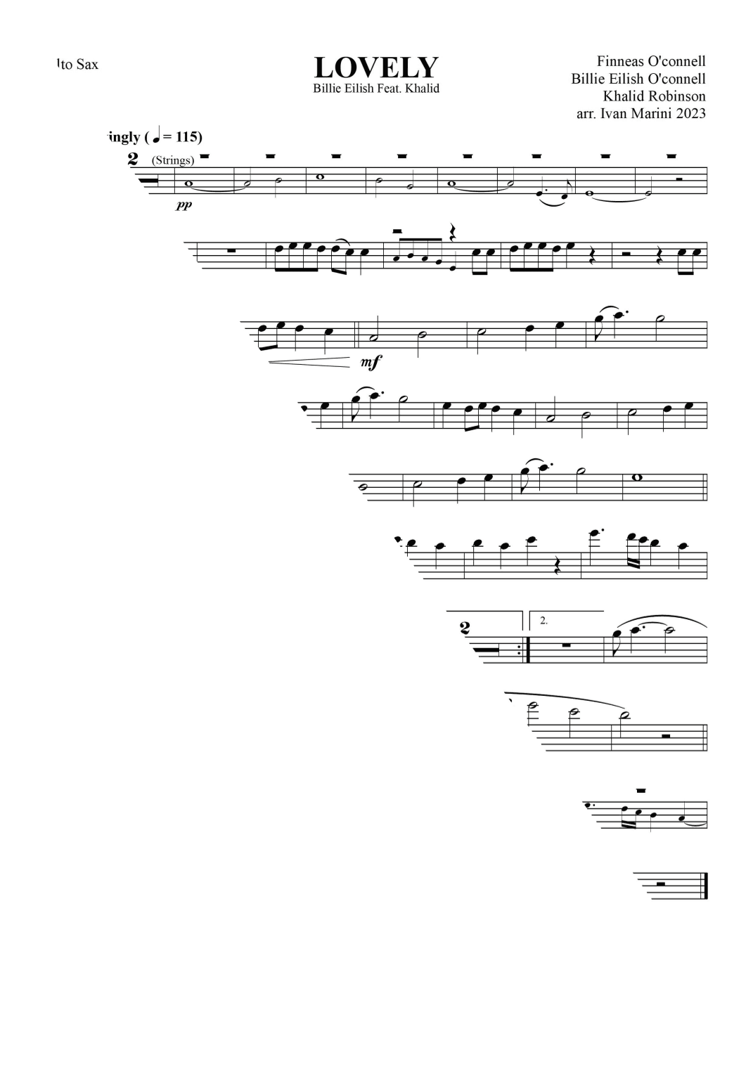 Lovely (arr. Ivan Marini)