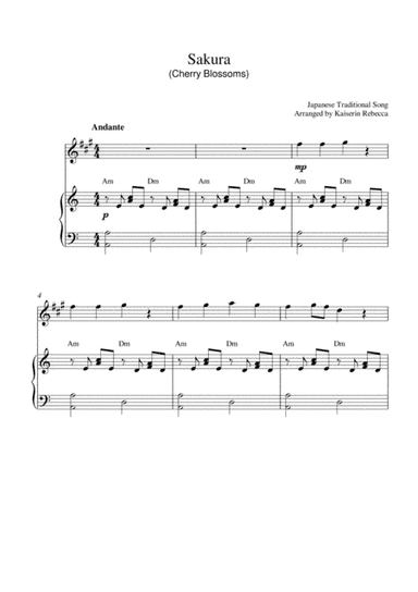 Sakura (Cherry Blossoms) (arr. Kaiserin Rebecca)