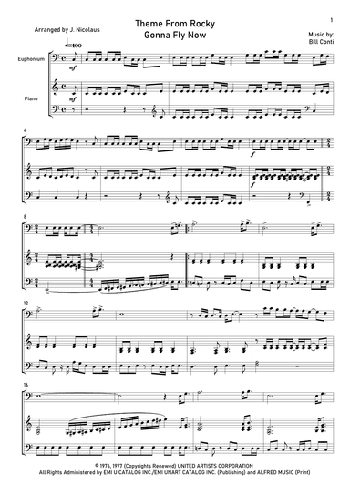Gonna Fly Now (arr. John Nicolaus)