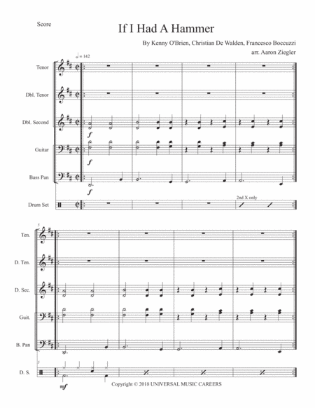 Medley - If I Had A Hammer / O-e-o (arr. Aaron Ziegler)
