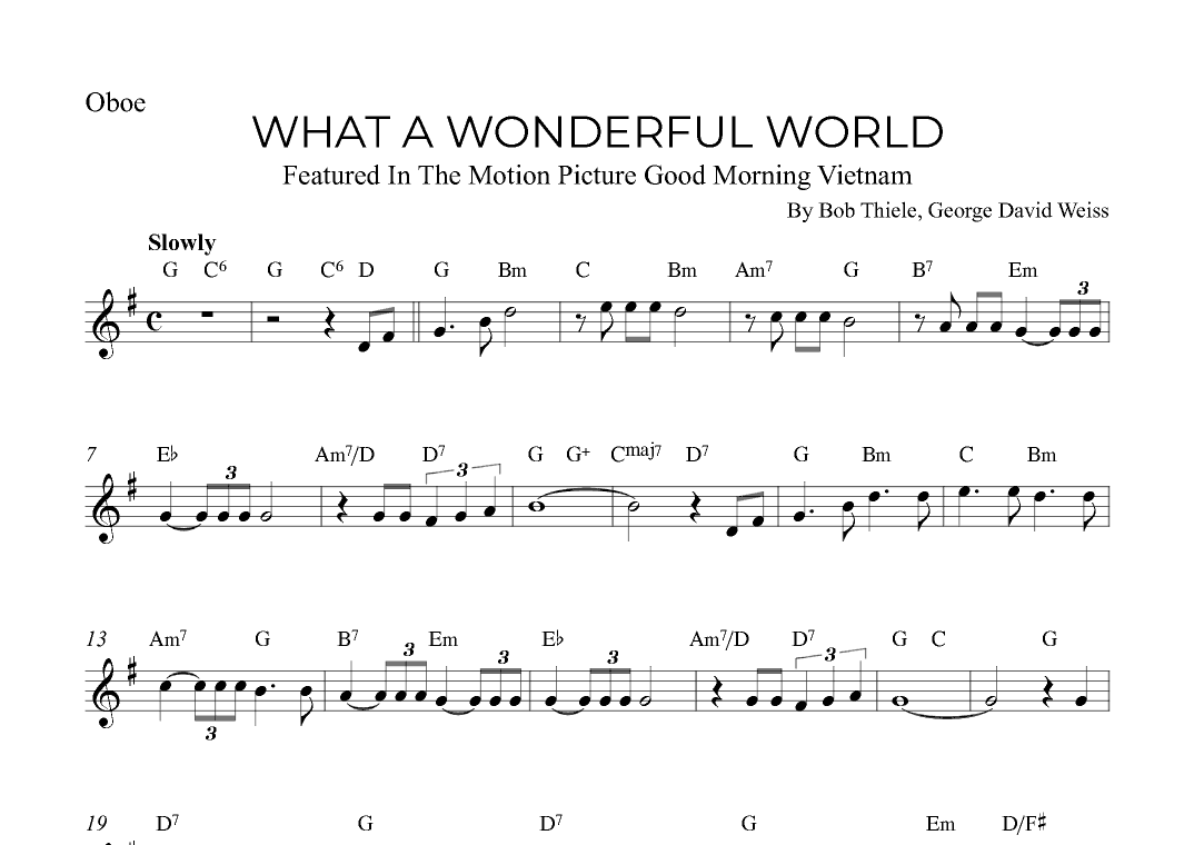 What A Wonderful World (arr. Alex Nunes Rodrigues)