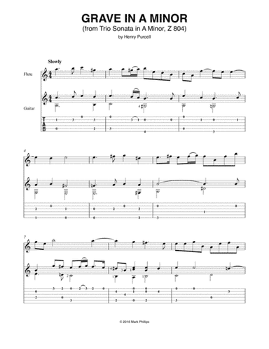 Grave in A Minor (from Trio Sonata in A Minor, Z 804) (arr. Mark Phillips)
