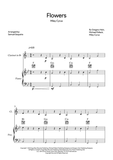 Flowers (arr. Samuel Sequeira)