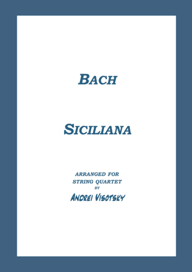 Siciliana (arr. A. Visotsky)