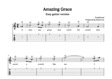 Amazing Grace (arr. Yenne Lee)