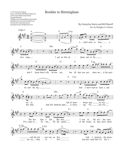 Boulder To Birmingham (arr. Arranged by Douglas A. Greene)