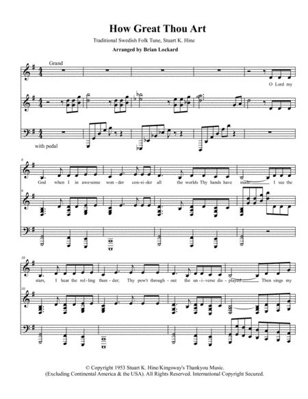 How Great Thou Art (arr. Brian Lockard)