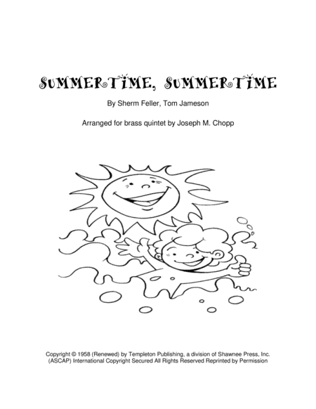 Summertime, Summertime (arr. Joseph M. Chopp)