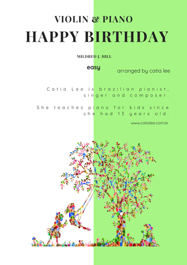 Happy birthday Duet for Violin and Piano G major (arr. Catia Lee)