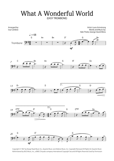 What A Wonderful World (arr. Iury Cardoso)