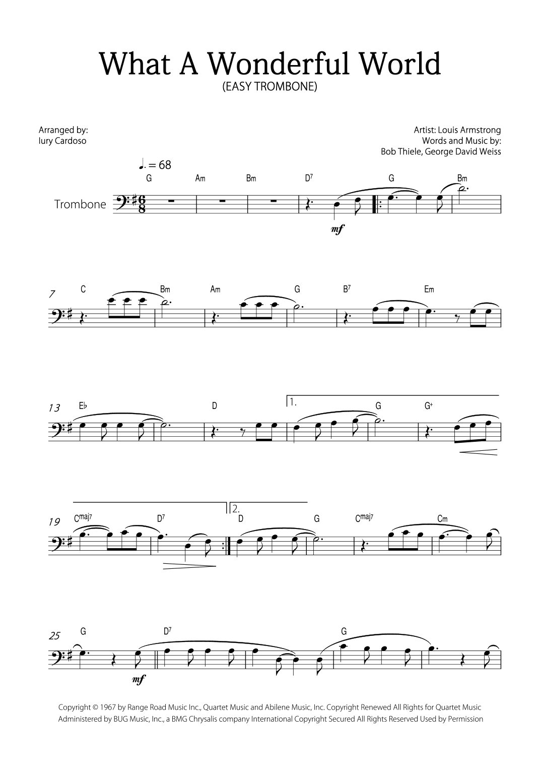 What A Wonderful World (arr. Iury Cardoso)