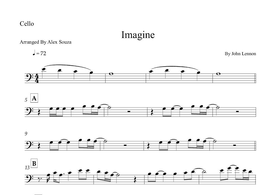 Imagine (arr. Alex Souza)
