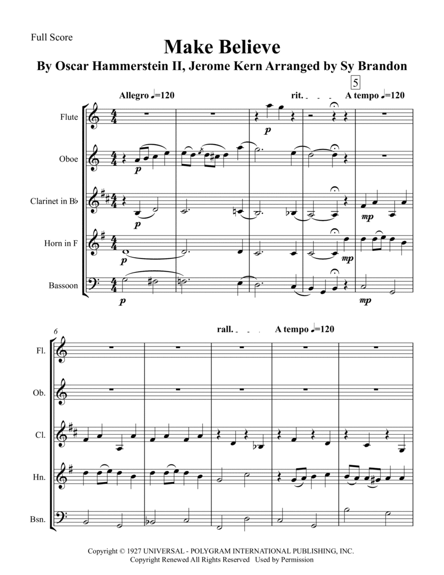 Make Believe (arr. Sy Brandon)