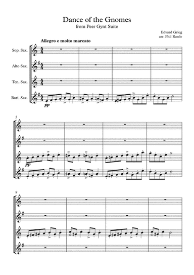 Dance of the Gnomes - Peer Gynt (arr. Phil Rawle)