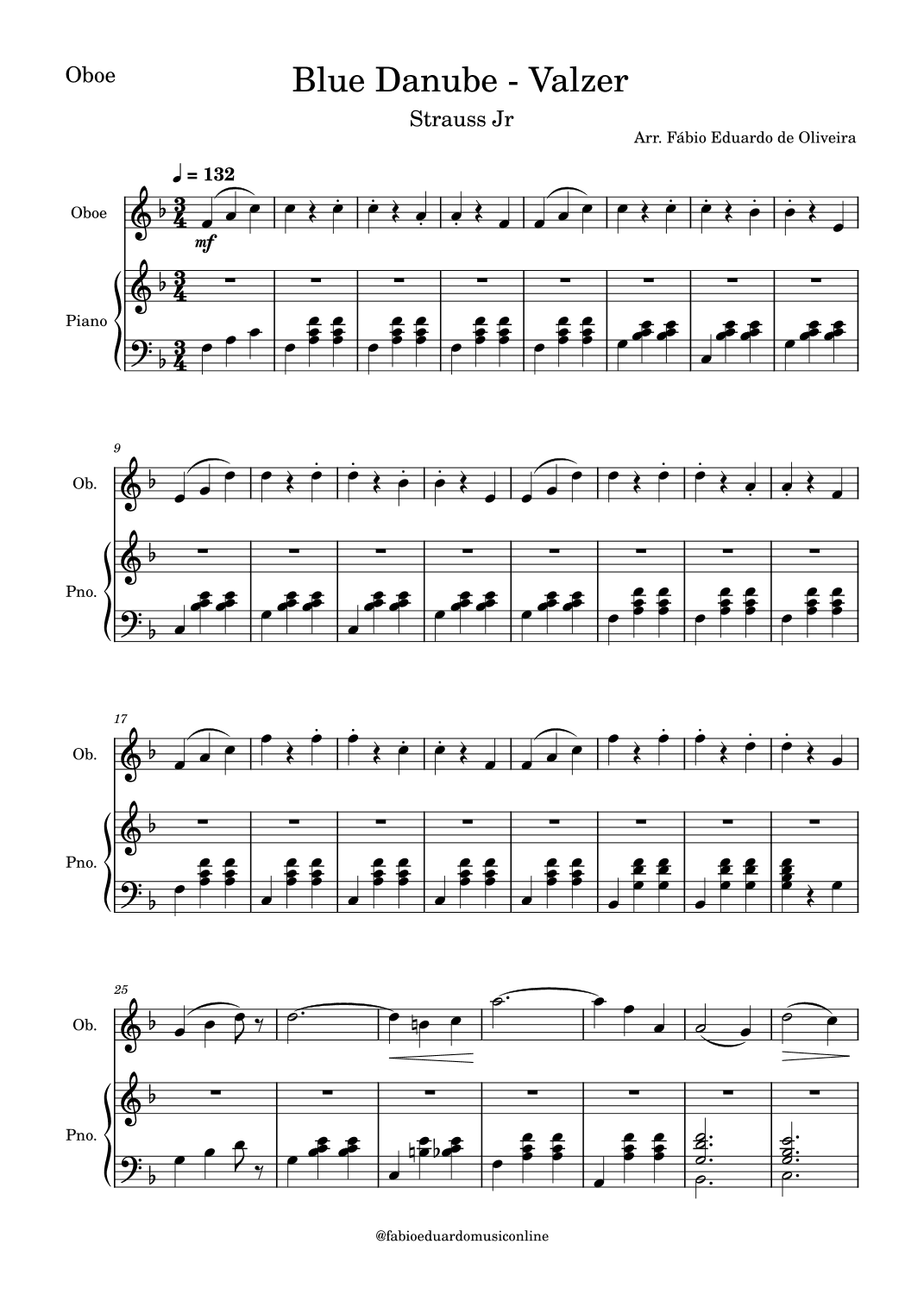 The Blue Danube (Strauss) (arr. Fabio Eduardo de Oliveira)