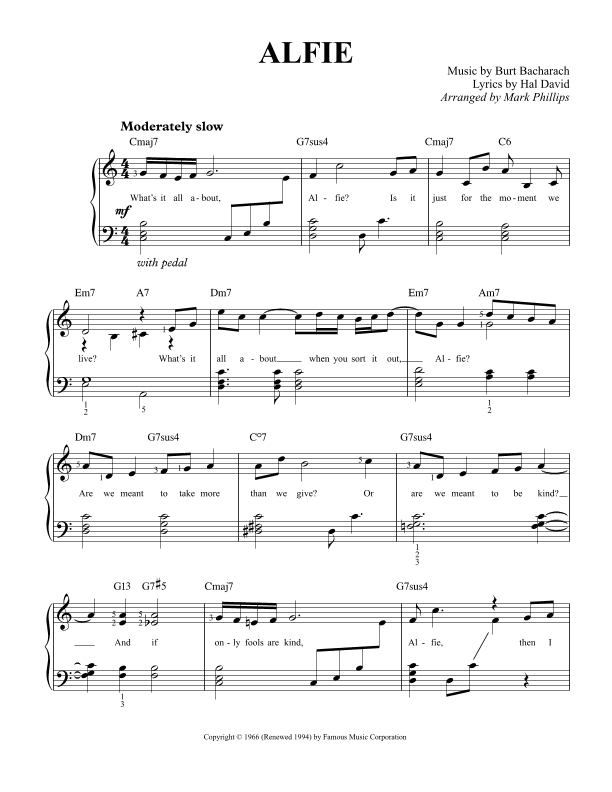 Alfie (arr. Mark Phillips)