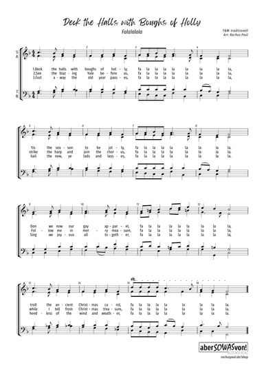 Deck the Halls with Boughs of Holly (arr. Rochus Paul)