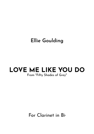 Love Me Like You Do (arr. Jireh J.)