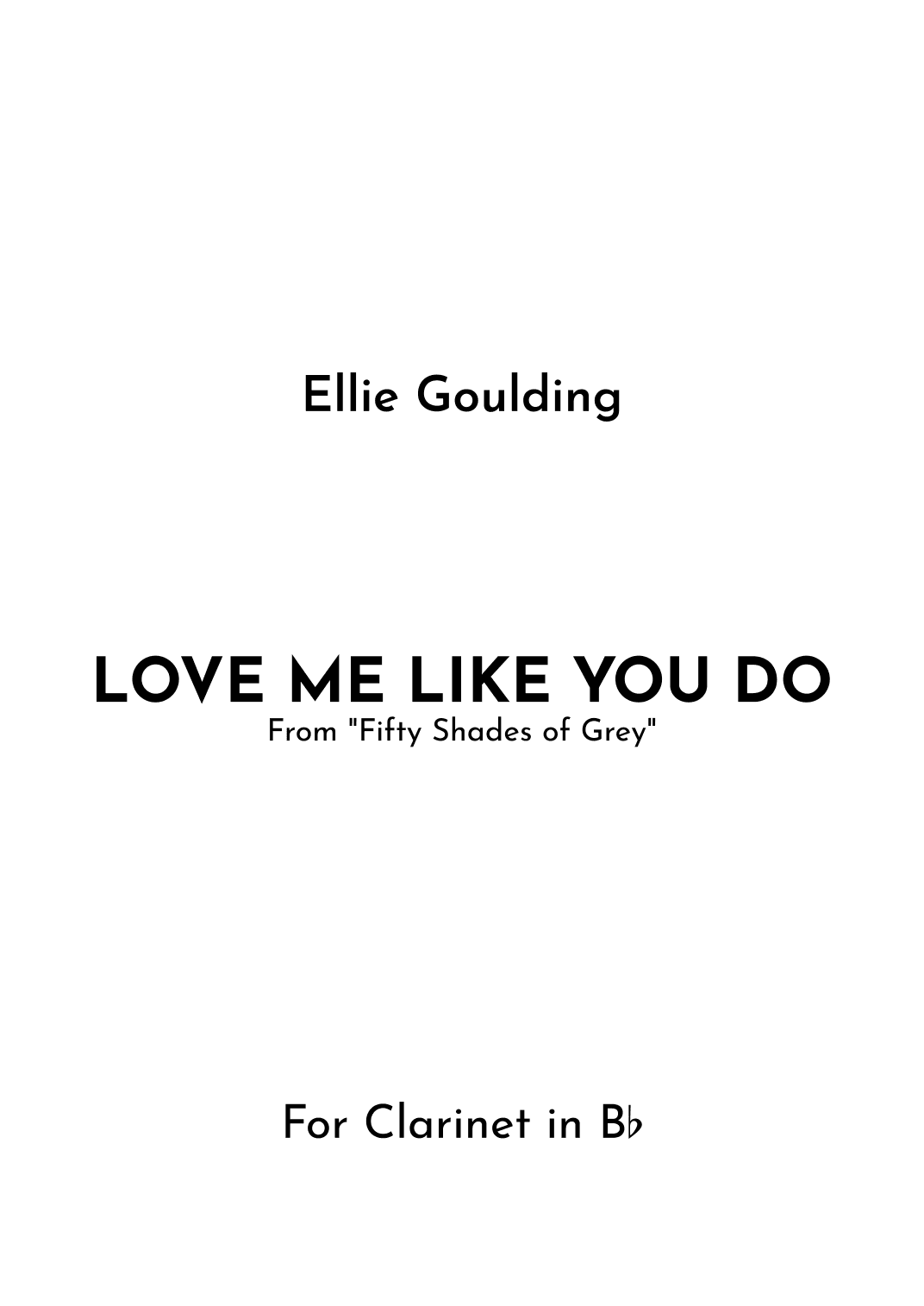 Love Me Like You Do (arr. Jireh J.)