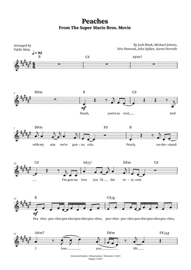 Peaches (arr. Valdir Maia)
