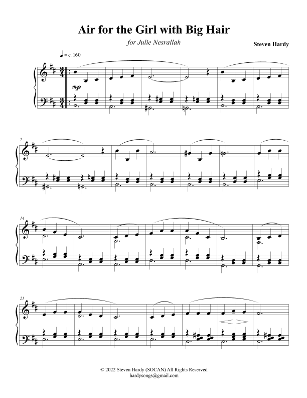 Air for the Girl with Big Hair