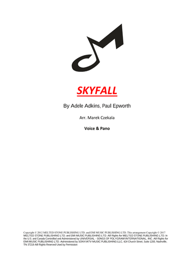 Skyfall (arr. Marek Czekala)