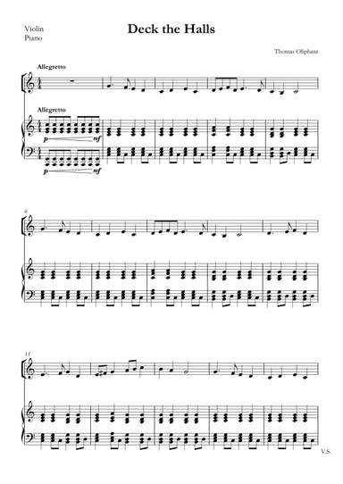 Deck the Halls (arr. SMMUS)