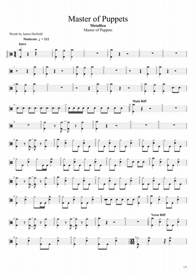 Master Of Puppets (arr. Hugo Neves)