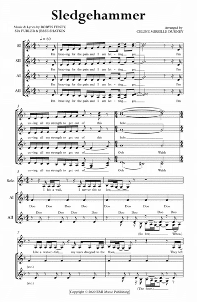 Sledgehammer (arr. Celine Durney)