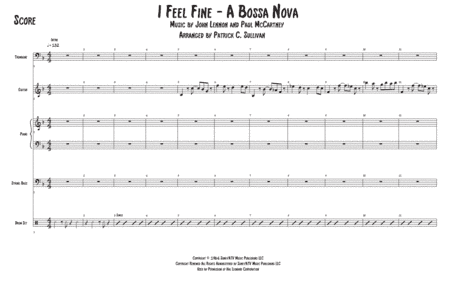 I Feel Fine (arr. Patrick C. Sullivan)