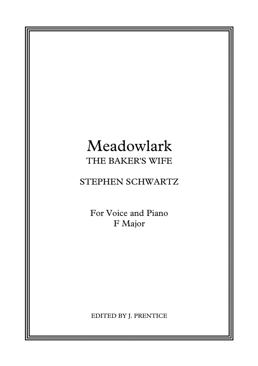 Meadowlark (arr. Jonathan Prentice)