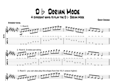 Db Dorian Mode (4 Ways to Play)