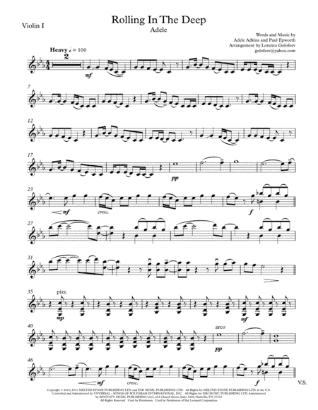 Rolling In The Deep (arr. Lorento Golofeev)