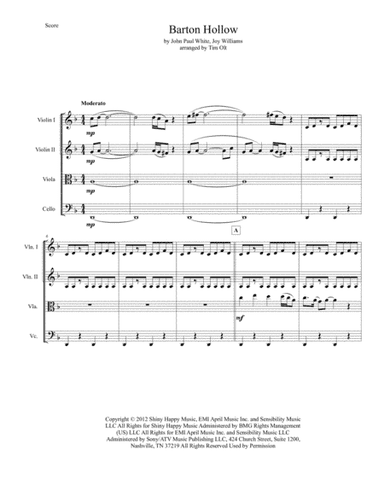 Barton Hollow (arr. Tim Olt)