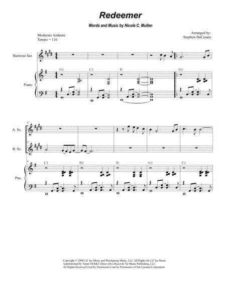 Redeemer (arr. Stephen DeCesare)