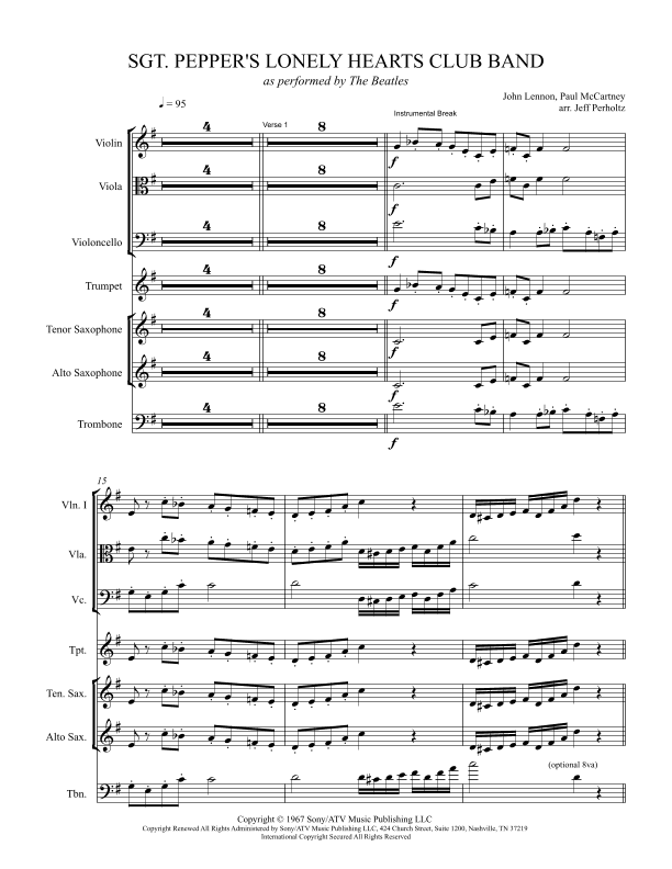 Sgt. Pepper's Lonely Hearts Club Band (arr. Jeff Perholtz)