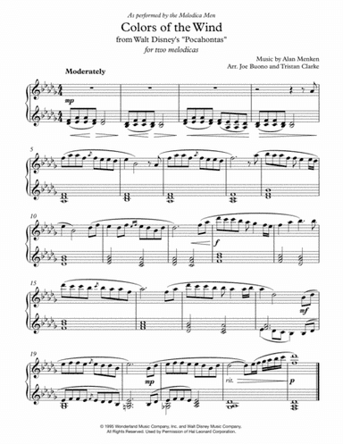 Colors Of The Wind (arr. Joe Buono, Tristan Clarke)