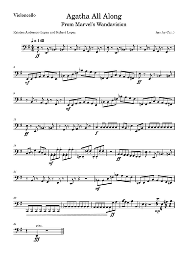 Agatha All Along (arr. Cai Ashara)