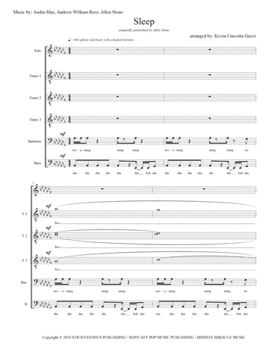 Sleep (arr. Kevin Cincotta-Guest)