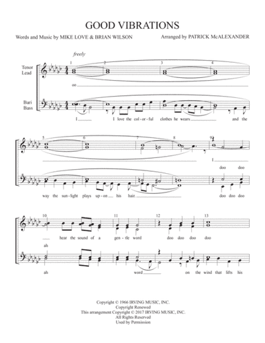 Good Vibrations (arr. Patrick McAlexander)