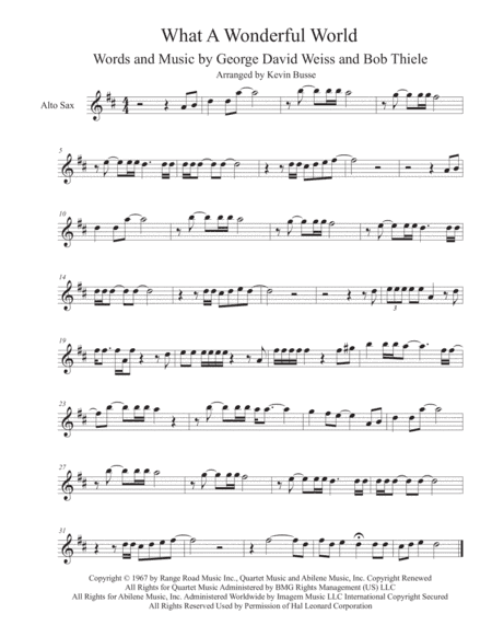 What A Wonderful World (arr. Kevin Busse)