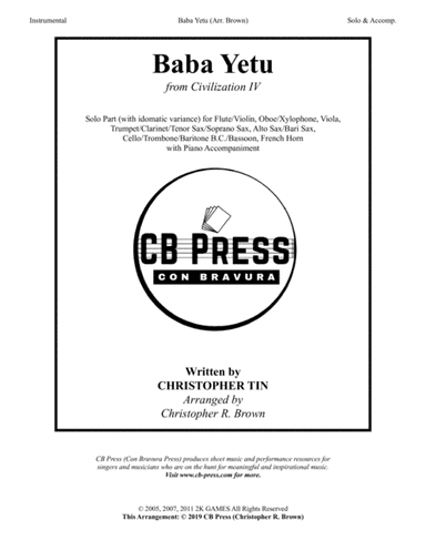 Baba Yetu (arr. Christopher R. Brown)